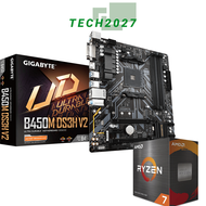 AMD Ryzen 7 5700X 3.4 GHz Eight-Core AM4 Processor with GIGABYTE B450M DS3H V2.0 DDR4 MATX motherboa