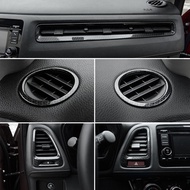 Honda VEZEL HRV HR-V  2014-2021 Accessories Car Front Conditioner Air Outlet Decoration Cover Trim Sticker Carbon Fibre