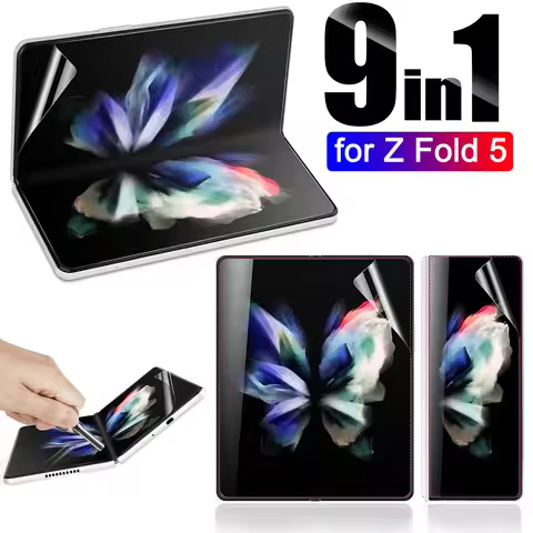 For Samsung Galaxy Z Fold 5 5G Soft Hydrogel Film Flexible Soft HD Screen Protector for Galaxy Z Fol
