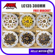 KingDrag Big Disc Brake Plate 300MM YAMAHA Y125Z Y15ZR LC135 4Speed 5Speed Free LC135 300MM Disc Bra