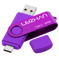leizhan 64GB Type C USB Flash Drive USB 3.0 USB C Phone Picture Stick for Samsung Galaxy S10,S9,S8,S