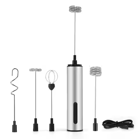 A76G-Rechargeable Milk Frother Coffee Frother Electric Whisk Drink Mixer For Lattes, Cappuccino