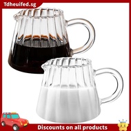 [In Stock]2 Pcs Glass Pitcher, Wave Shaped Glass Creamer Pitcher, Glass Tea Pitcher, Coffee Milk Cre