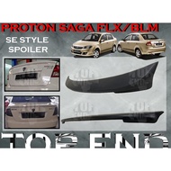 PROTON SAGA FLX/BLM SE STYLE SPOILER TOP SPOILER REAR SPOILER GLASS SPOILER MATERIAL PU GETAH CAR BODYKIT