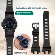 Black Men's Sports bracelet For Casio GBA-900-1/4A/7/900RD/900SM resin silicone watchband GBA 900 ru