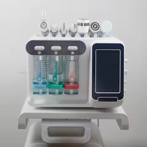7 in1 H2-O2 Hydro Dermabrasion RF Bio-lifting Spa Facial Ance Pore Cleaner Microdermabrasion Machine