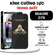 Realme C75 / C75x / C73 / C71 full screen tempered glass, protects phone screen