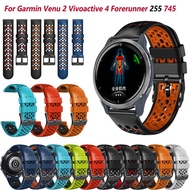 22mm Watchband For Garmin Venu 2 Belt Vivoactive 4/Forerunner 255/745 Smartwatch Silicone Strap Replace Bracelet belt Wriststrap