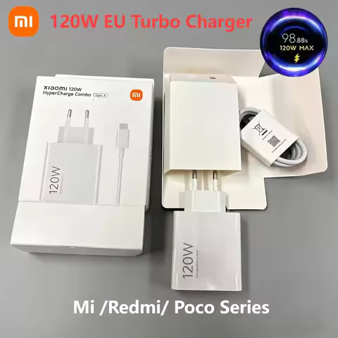 Original Xiaomi 120W Turbo Charger Fast Charge Adapter For Mi 15/14/13/11T Redmi 12C Note 11-14 Plus