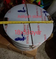 Round Steamer Stainless/Siomai/Siopao/18"inch 3layer