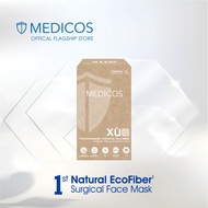 MEDICOS XU HydroCharge Natural Eco-Fiber Surgical Face Mask - Stone Blue (1 Box x 30's)