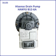 Hisense WFQY8514VJM / WD3Q1043BT Drain Pump Hanyu B12-6A for washing maching use