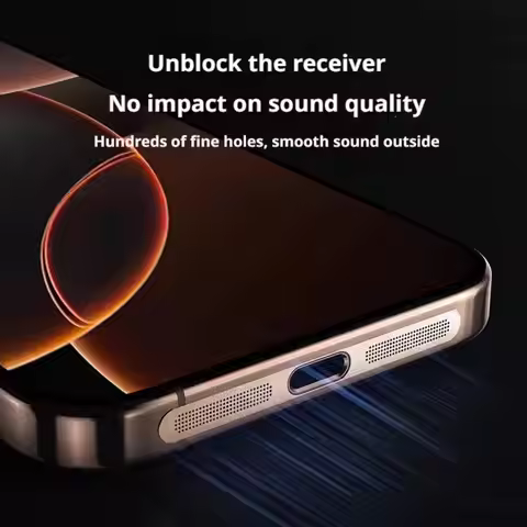 1PCS Metal Dustproof Net Sticker For iPhone 17 Pro Max 17pro 17 Air Earpiece Speaker Hole Anti-dust 