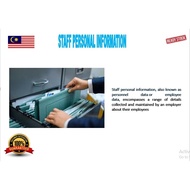 STAFF PERSONAL INFORMATION [HR Templates]  Letters, Forms, SOPs, Data Entry [Editable], Database Sys