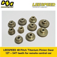 Hobby Haven LEESPEED 48 Pitch Titanium Pinion Gear 12T to 54T teeth for remote control car 48p spur 