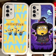 H41 Cute Minions White Casing for Samsung A04s A36 A14 A05S A56 A35 A34 A24 S25 Ultra A15 A54 A55 A2