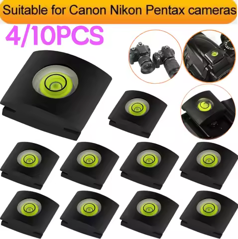 Camera Bubble Spirit Level Hot Shoe Protector Cover for Canon Nikon Pentax Fuji For Canon/Nikon/Pent