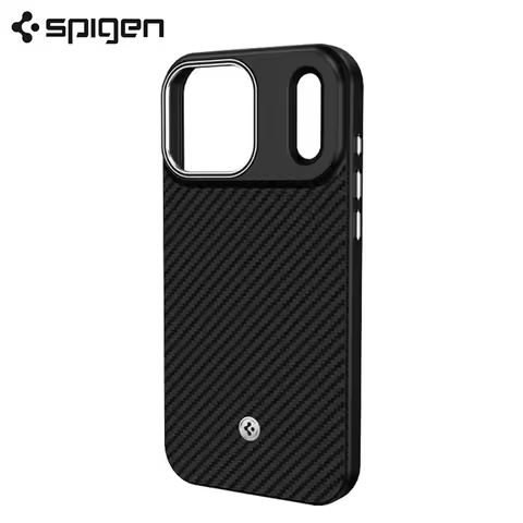 Spigen ENZO ATAMID MagFit For Magsafe Magnetic Case For iPhone Air 16 17 Pro Max Carbon Fiber Patter