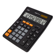 เครื่องคิดเลข Deli EM888T สีดำ เดลี่