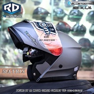 หมวกกันน็อคยกคาง RD RANDOM MATRIX แว่น2ชั้น ถอดซักได้ รองรับการติดบลูทูธ  M L XL