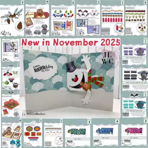 Animal Bitty Ball Pop-up Pine Cone Metal Cutting Dies for DIY Making Card Scrapbook Embossed Craft T