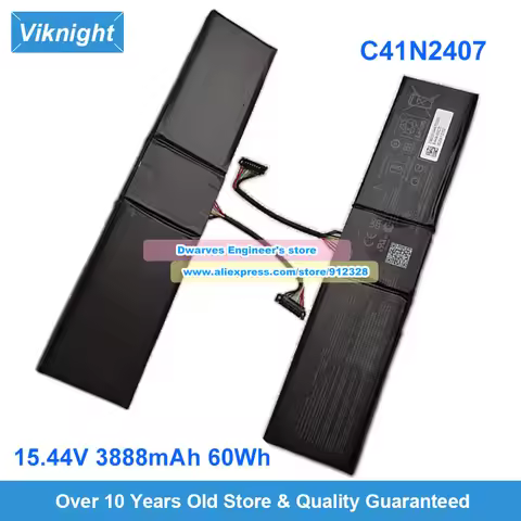 C41N2406 C41N2407 Genuine Battery 15.6V 60Wh 80Wh for ROG Xbox Ally X RC73X/Y RC73 RC73YA Gaming Han
