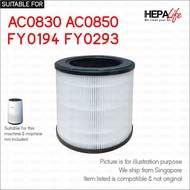Philips AC0830 AC0850  FY0194 FY0293 Compatible Hepa Carbon Filter - Hepalife