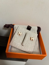 港單 Hermes Earrings pop h mini rose gold white 頸鏈 耳環 clic h mini bolide kelly picotin 18 necklace