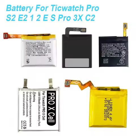 Replacement Battery For Ticwatch Pro 3 S2 E2 1 2 E S PRO3 X C2 SP492929SI WQH11013 SP502626SF WE1105
