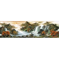 Chinese Painting Calligraphy and Painting Landscape Painting Good Luck Dangdang Head Xiaozhuer 99-55