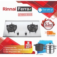 Rinnai RB-72S 2 Burner Gas Hob / Gas Stove / Cooking Stove / Rubine Hob / Teka Hob / Midea Hob / Mil