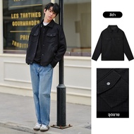 gxg.jeans | แจ็คเก็ตคอพับสีดำ
