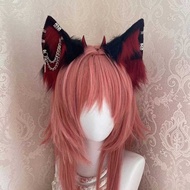 Lolita Wolf Ear Headband Halloween Vampire Animal Ear Headwear Hair Accessories cosplay Props (witho