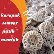 kerupuk  mentah mawar putih 1kg/Kerupuk seblak