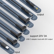 【3C】 20V Type C to 5 5x2 5mm 5 5x2 1mm 4 0x1 7mm 3 5x1 35mm Power Supply Cable