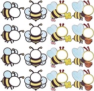 PH PandaHall 60pcs Bee Cutouts for Bulletin Boards, 4 Style Paper Honey Bee Classroom Cutouts Decora
