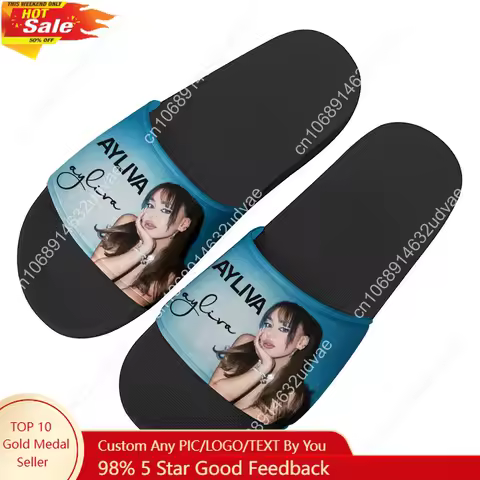 Ayliva Music Singer Slippers Home Water Shoes Pop Fashion Mens Womens Beach Pool Sandals High Qualit