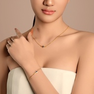 Vachana - Lux Celestial Evil Eye Necklace & Bracelet (สร้อยคอและสร้อยข้อมือดวงตาปีศาจสุดหรู)