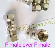 adapter f male to F male connector F 2 sisi