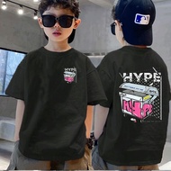 【220G 100%Cotton】 NELLY Baju Budak Lelaki T-shirt Hype Grafiti Streetwear Kanak-kanak Hip Hop 90-160
