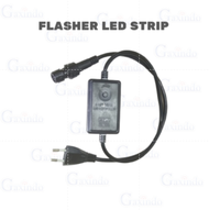 SOCKET FLASER LED STRIP RGB ADAPTOR MULTI SMD 5050 LAMPU SELANG BULAT 3 JALUR F1034 ADAPTOR LED STRI