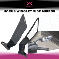 Yamato Motorcycle Horus Winglet Side Mirror Full Alloy Adjustable Mirror Mount