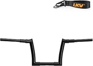 LKV 10" Rise 1.5" Fat Ape Hanger Handlebar 1.25" Clamp Balck DNA Monster Handle Bar Compatible with 