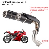 Motorcycle  panigale v2 exhaust link pipe with muffler Fit For Ducati panigale v2 / s e5+ 2025+ pani