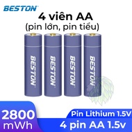 Sạc pin Beston M7038 cho cả loại 1.2V và 1.5V cổng sạc USB-C tiện lợi có đèn báo sạc thông minh
