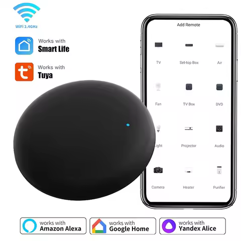 Tuya WiFi Smart IR Remote Control For Smart Home For TV Air Conditioner Alexa Remote Control Work Wi