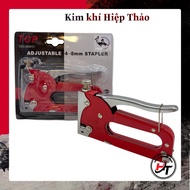 Súng bắn ghim gỗ máy bấm ghim cầm tay kìm dập gim đỏ SBG-TOP-DO