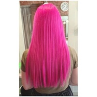 (FREE bleat set) Hot Pink Rose Pink HAIR COLOR DYE fruit Hair Color Dye Cream  rose pink 100ML/桃粉色