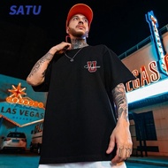 [SATU] Baju T-Shirt Chicago U League | Streetwear Oversize Unisex | Cetakan Depan & Belakang