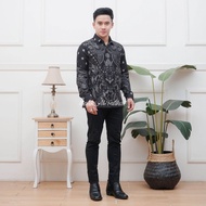 Baju Batik Couple Keluarga pasangan Suami-Istri kondangan Terbaru Kapelan Kemeja Ayah Dan Anak Laki-